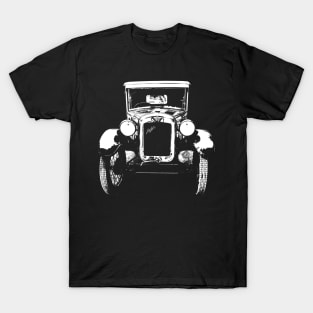 Austin Seven vintage British classic car monoblock white T-Shirt